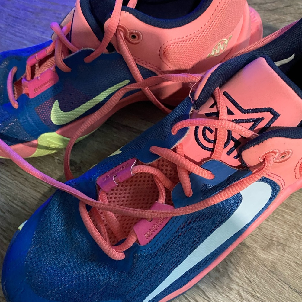 Nike Kids Coral and Navy Sneakers